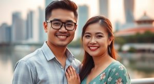 Singaporean man Filipino woman couple